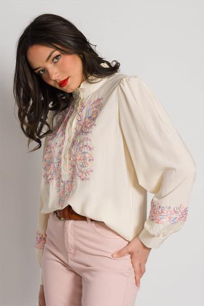 Blouse brodée AYLA