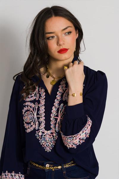 Blouse brodée AYLA