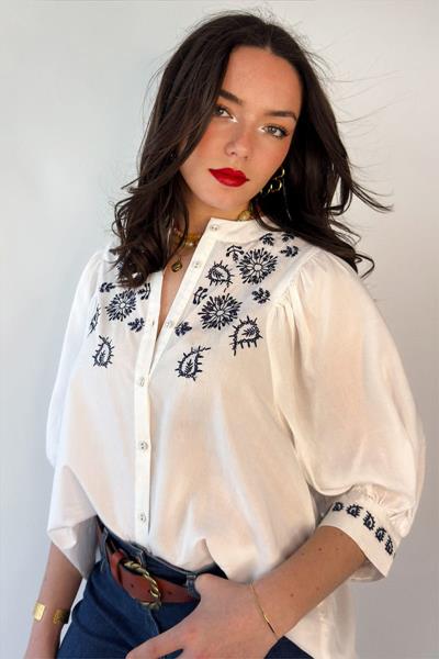 Chemise brodée JIVAN