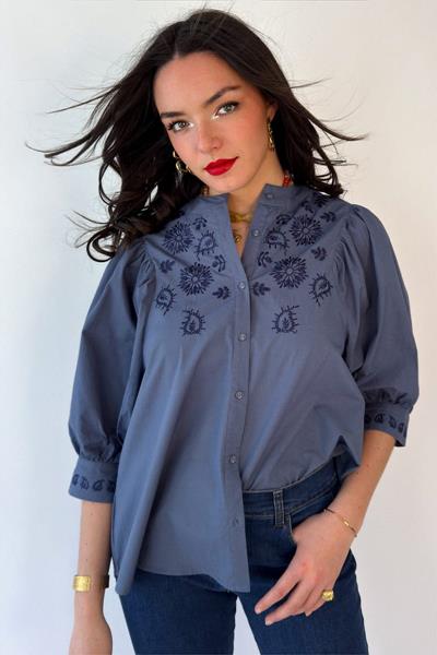Chemise brodée JIVAN