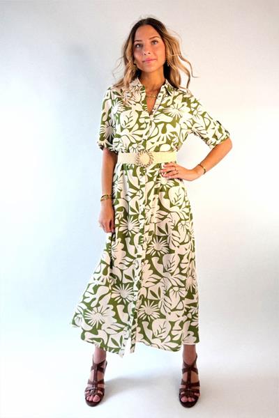 Robe chemise imprimée SITAYA