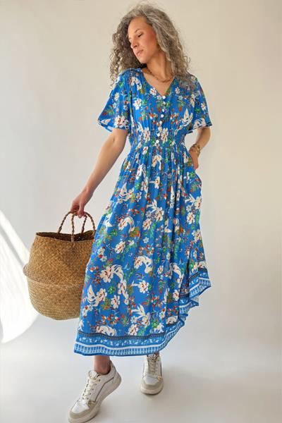 Robe longue imprimée HARI