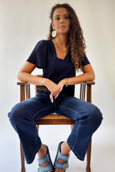 Blouse manches tulipe CALEMA