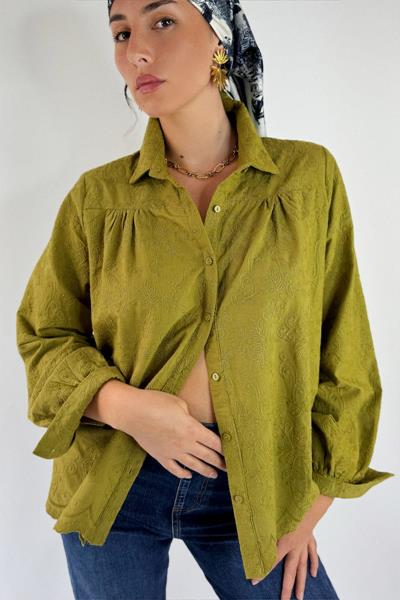 Chemise en coton brodé DARIE