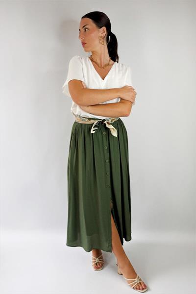 Jupe longue boutonnée OROA