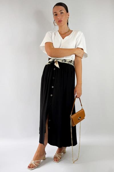 Jupe longue boutonnée OROA