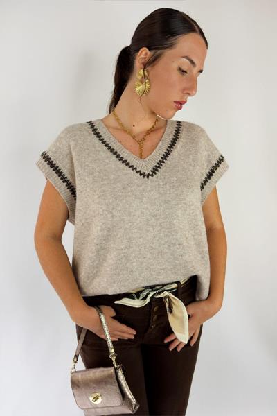 Pull sans manche ALBERTINA