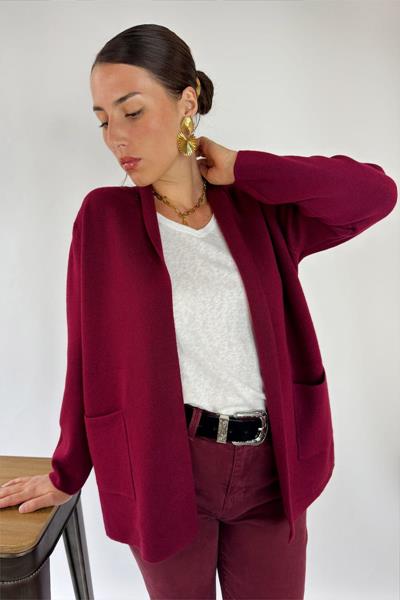 Gilet col châle CLINTON