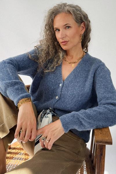 Gilet mélange alpaga CANDICE