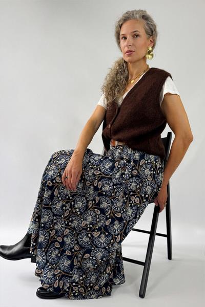 Jupe longue imprimée MATHEO