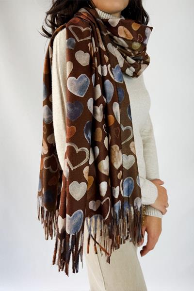 Grande écharpe imprimée CORASON