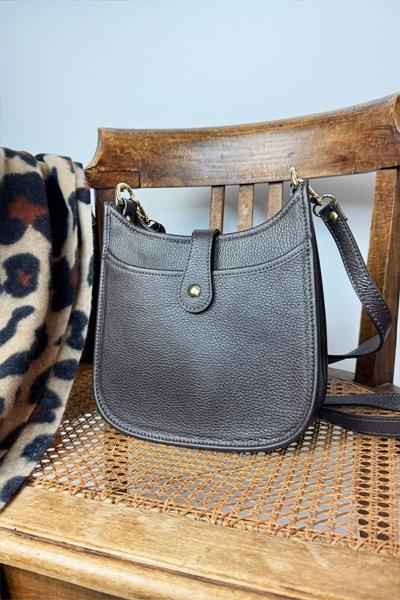 Sac porté travers en cuir EVELYNE