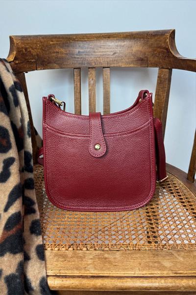 Sac porté travers en cuir EVELYNE