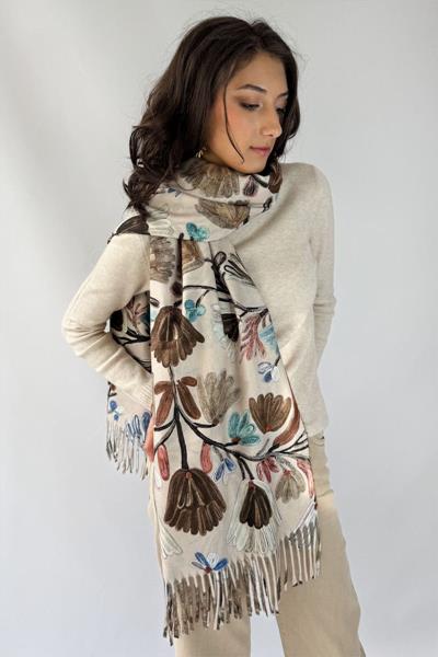 Grande écharpe imprimée FLEURUS