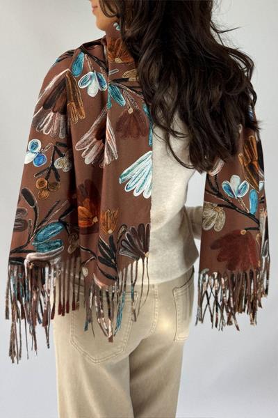 Grande écharpe imprimée FLEURUS