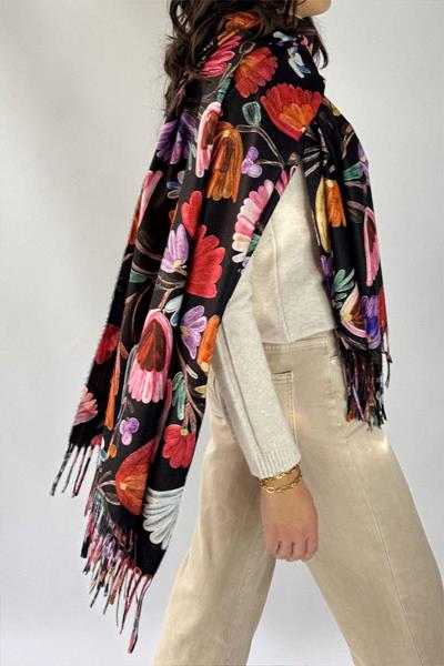 Grande écharpe imprimée FLEURUS