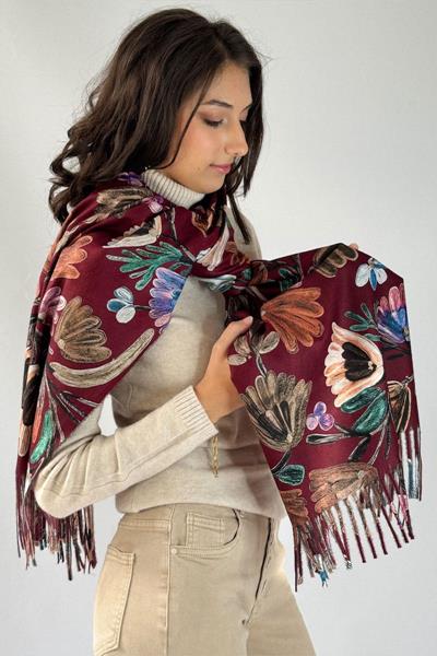 Grande écharpe imprimée FLEURUS