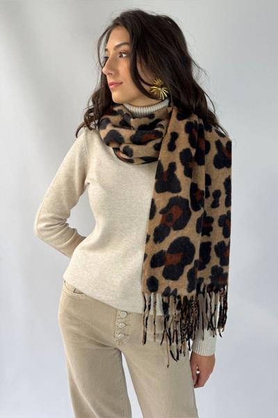 Grande écharpe léopard YOPAL