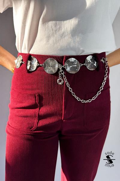 Ceinture bijou en métal argenté SODE2025 13