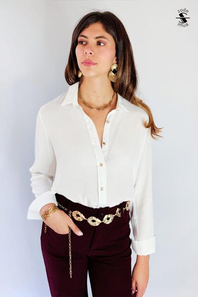 Chemise boutons dorés SODE2025 03