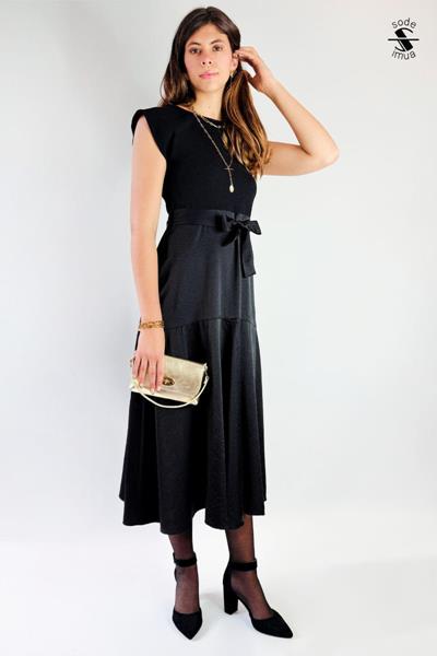 Robe bi matière sans manche SODE2025 10