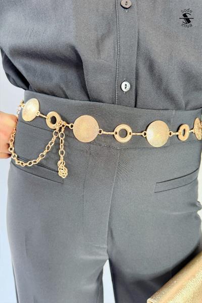 Ceinture bijou en métal doré SODE2025 11