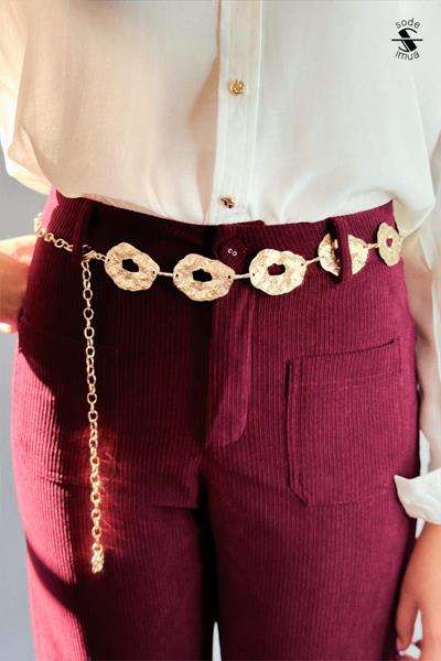Ceinture bijou en métal doré SODE2025 12