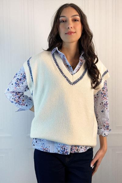 Pull sans manche ALBERTINA