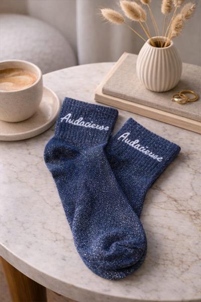 Chaussettes pailletées REX