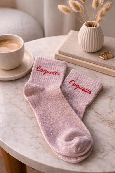 Chaussettes pailletées REX
