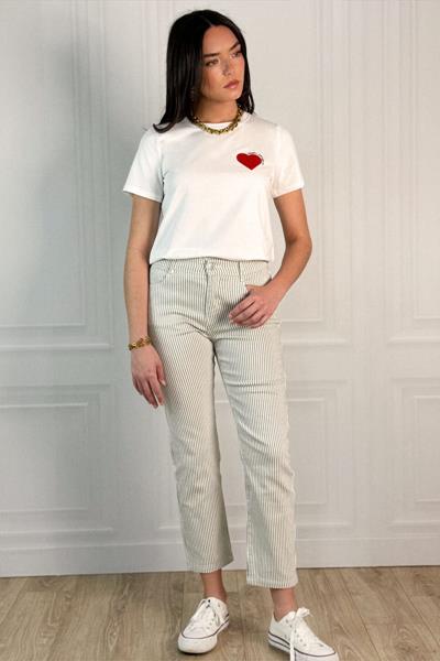 Pantalon 7/8ᵉ rayé PHENYX 
Pantalon 7/8ᵉ rayé PHENYX