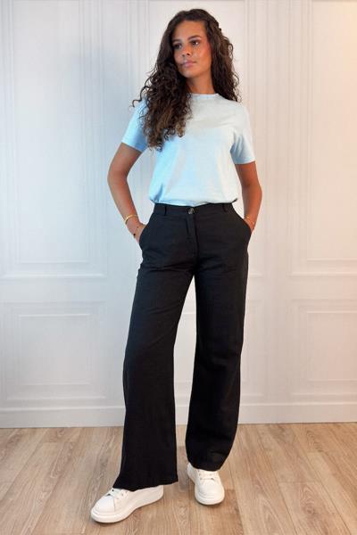 Pantalon taille haute jambes larges MARTIN