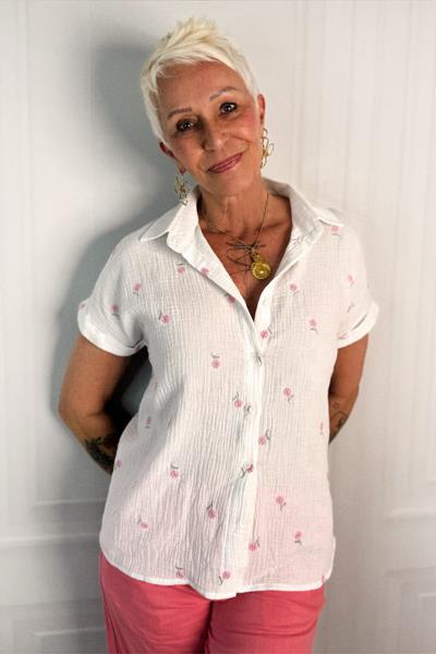 
Chemise gaze de coton SARAN