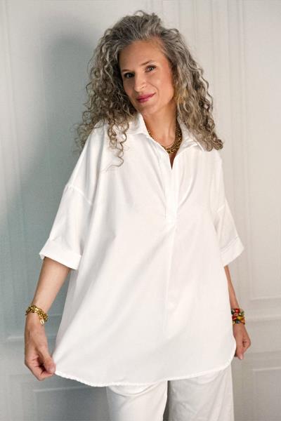 Blouse oxford oversized OXFO