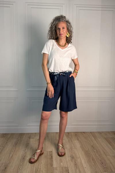 Bermuda lin viscose EMERIO