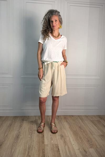 Bermuda lin viscose EMERIO