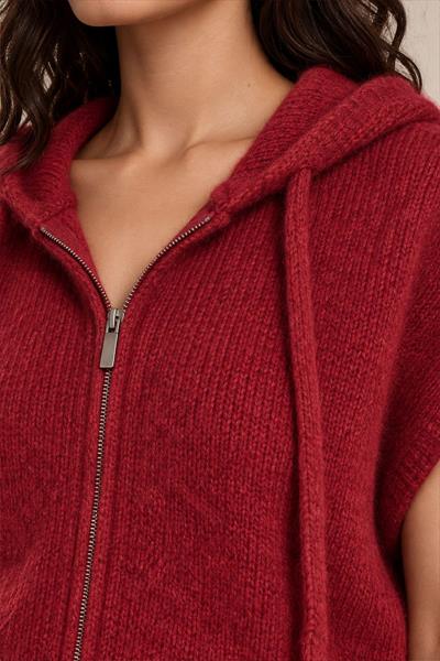 Gilet sans manche zippé