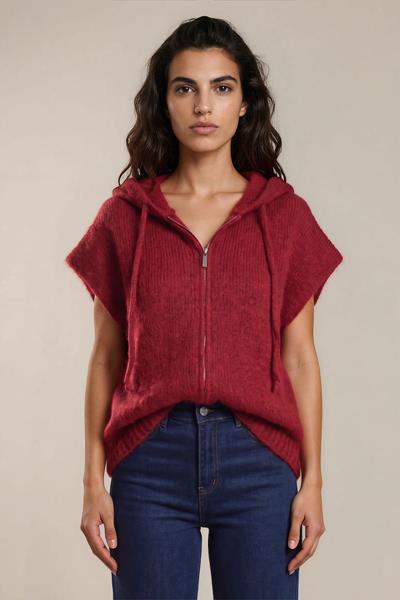 Gilet sans manche zippé